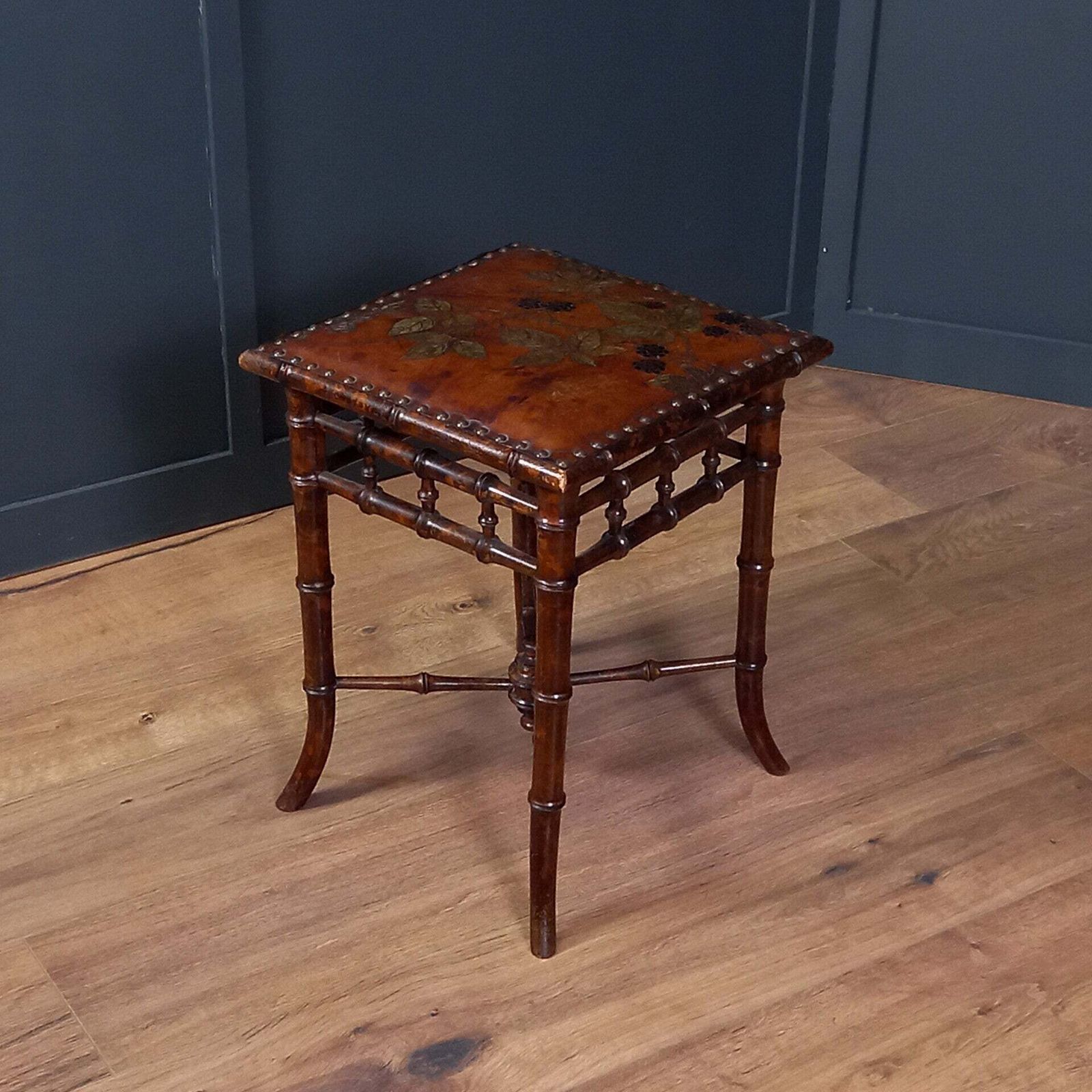 Art Nouveau Stool By George Hulbe photo vintage
