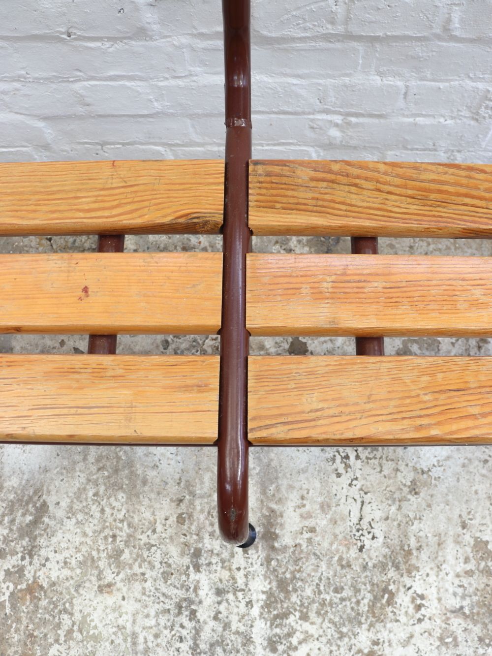 Vintage French Mullca School Bench photo vinterior