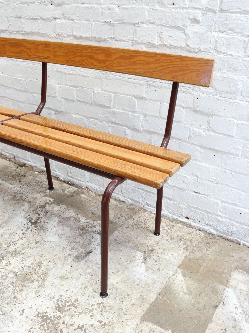 Vintage French Mullca School Bench photo vintage
