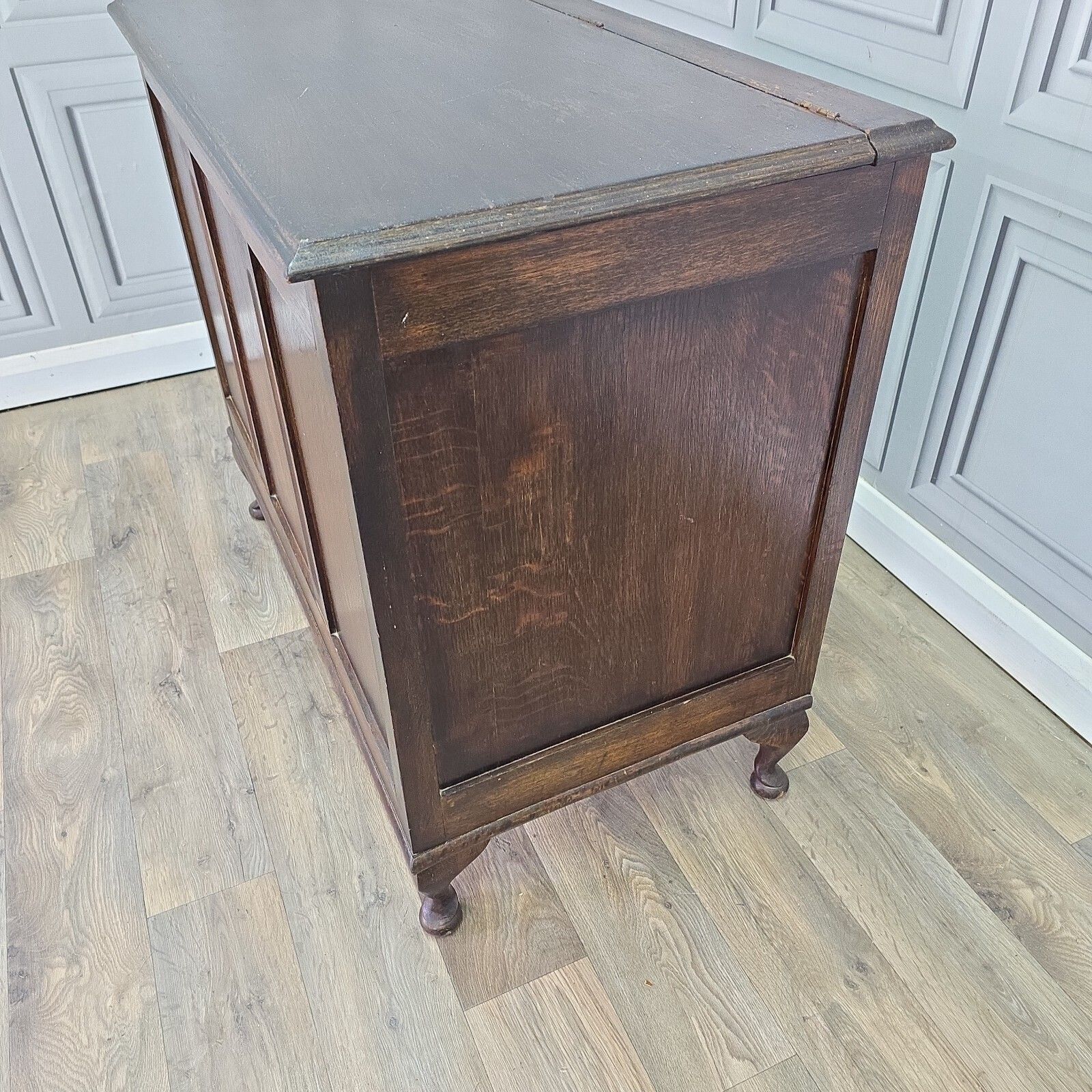 photo buy Vintage Large Chest Trunk Morris Of Swinton Oak Blanket Linen Storage Coffer