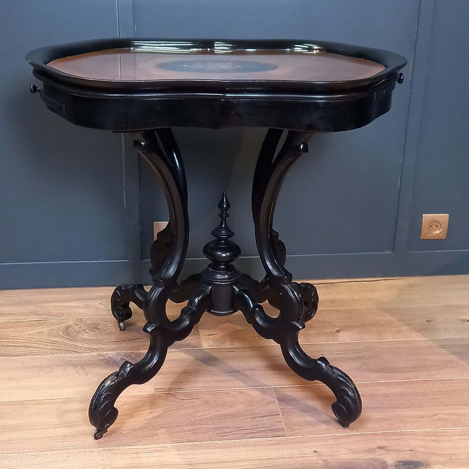 Antique Wine Table, Dutch William III In Horrix Style