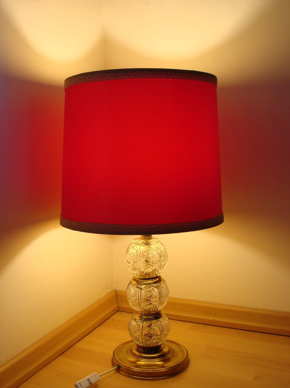 Vintage Kristallen Lamp, Jaren 1970 photo Verlichting