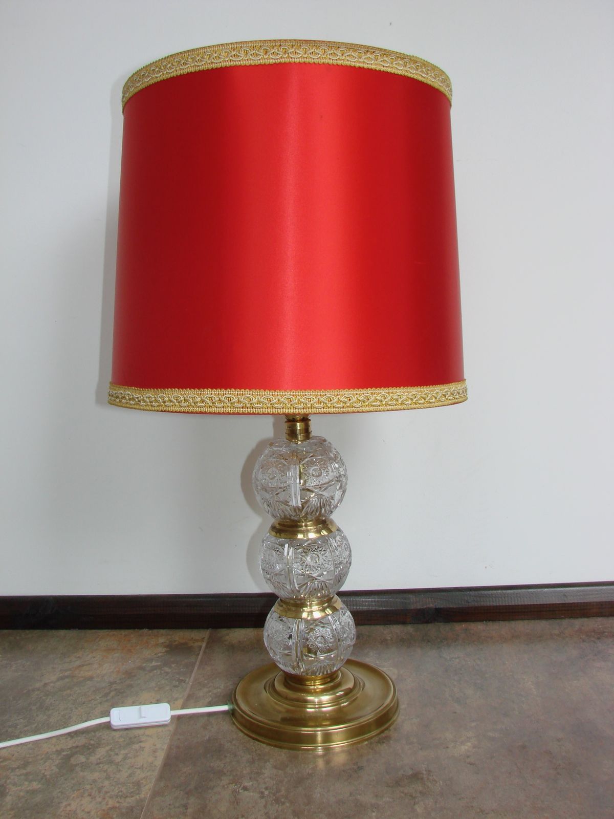 photo furniture Vintage Crystal Lamp, 1970s