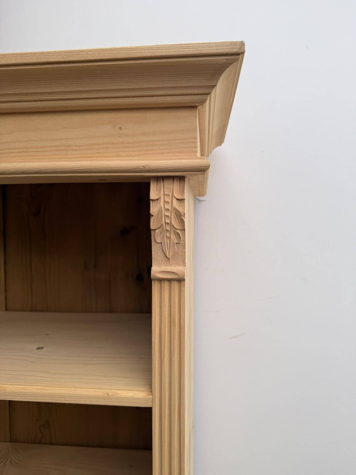 A Fabulous Large Antique Pine Adjustable Office Bookshelf To Wax/Paint photo furniture