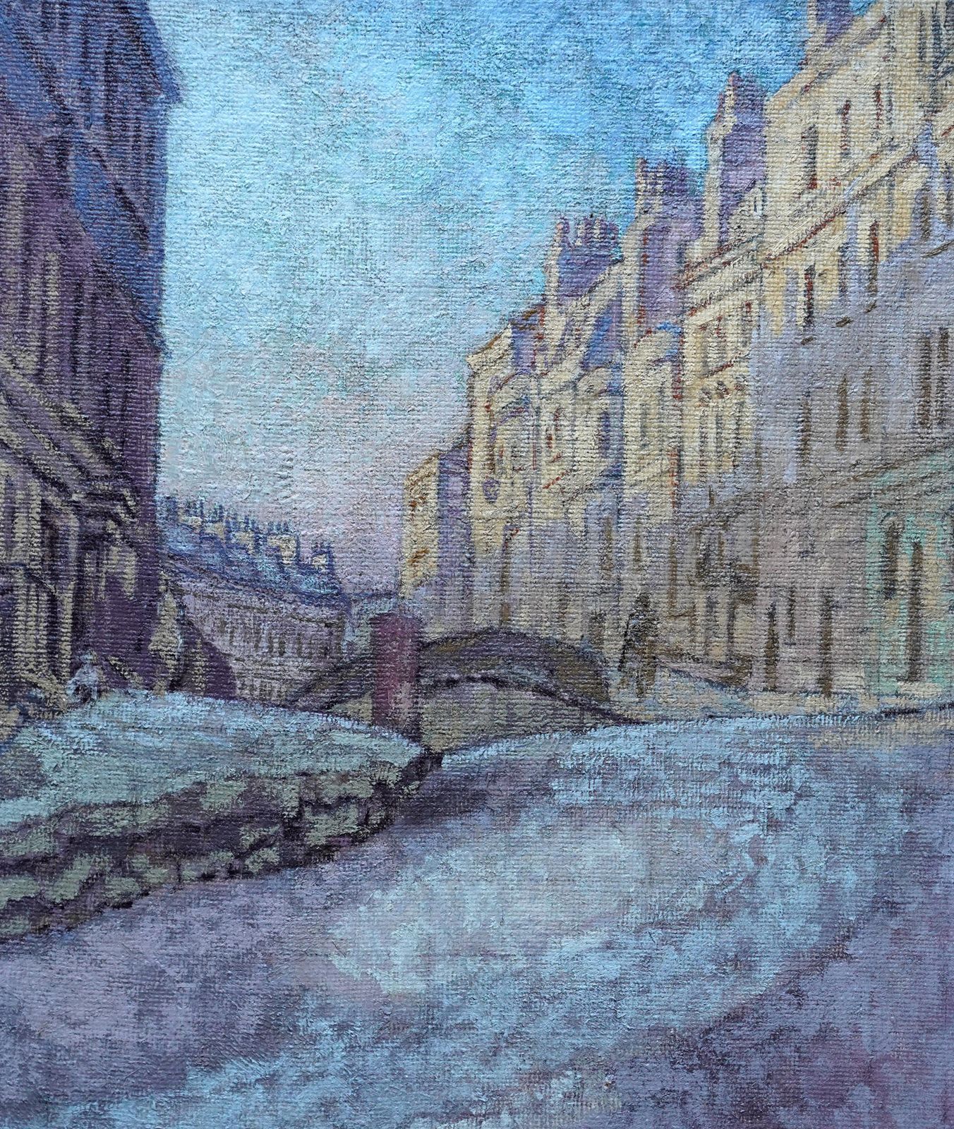 Therese Lessore Bath Townscape   British Post Impressionist Art Oil Painting Cityscape Street Circa 1940 photo furniture