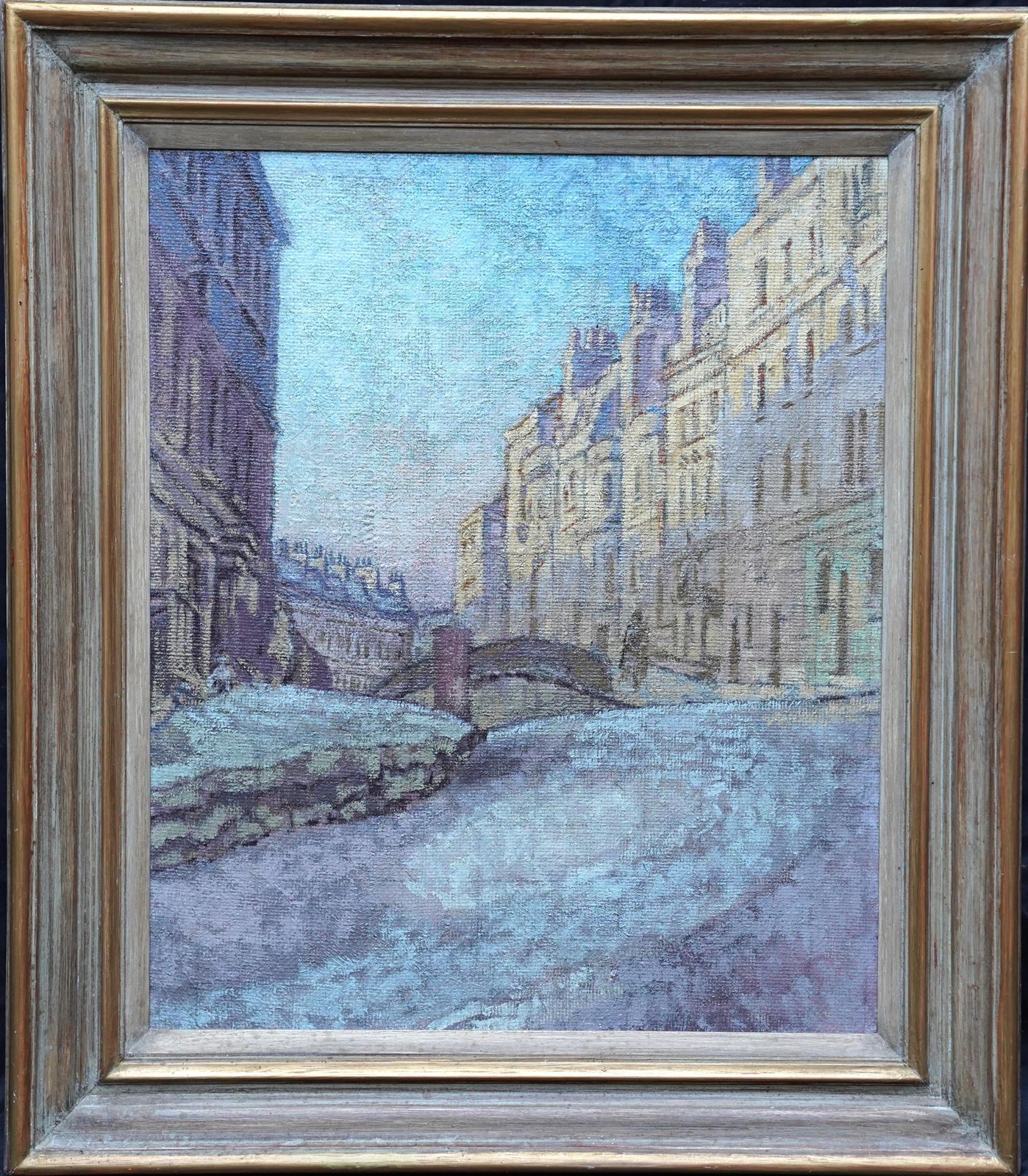 photo for sale Therese Lessore Bath Townscape   British Post Impressionist Art Oil Painting Cityscape Street Circa 1940