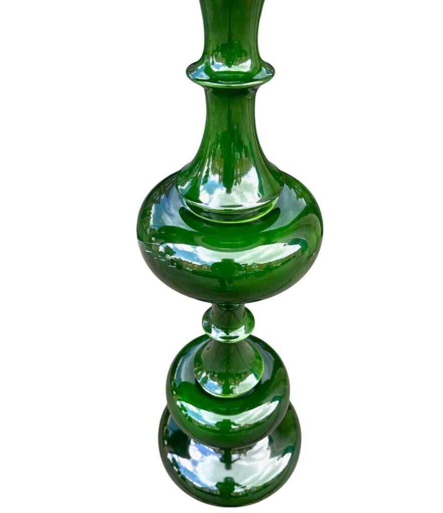 photo buy A Large German 1970s Ceramic Green Glazed Floor Lamp By Kaiser Leutchens