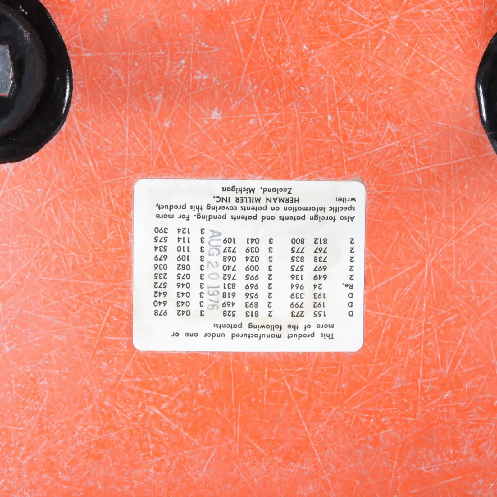 1960s Dining Chairs In Orange Fiberglass / Charles & Ray Eames / Herman Miller, USA photo buy
