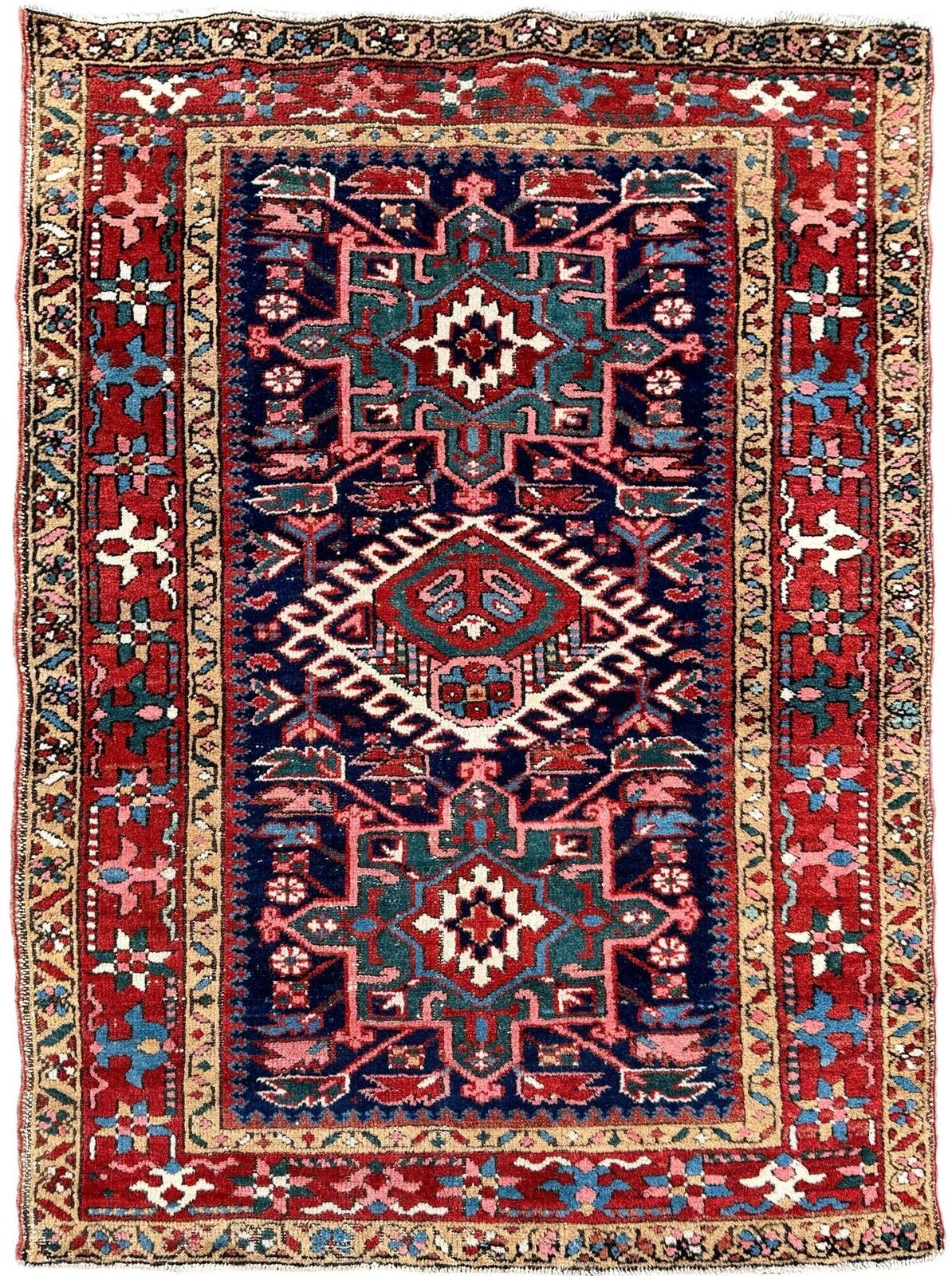 Antiek Karadja tapijt 1,35 m x 1,00 m