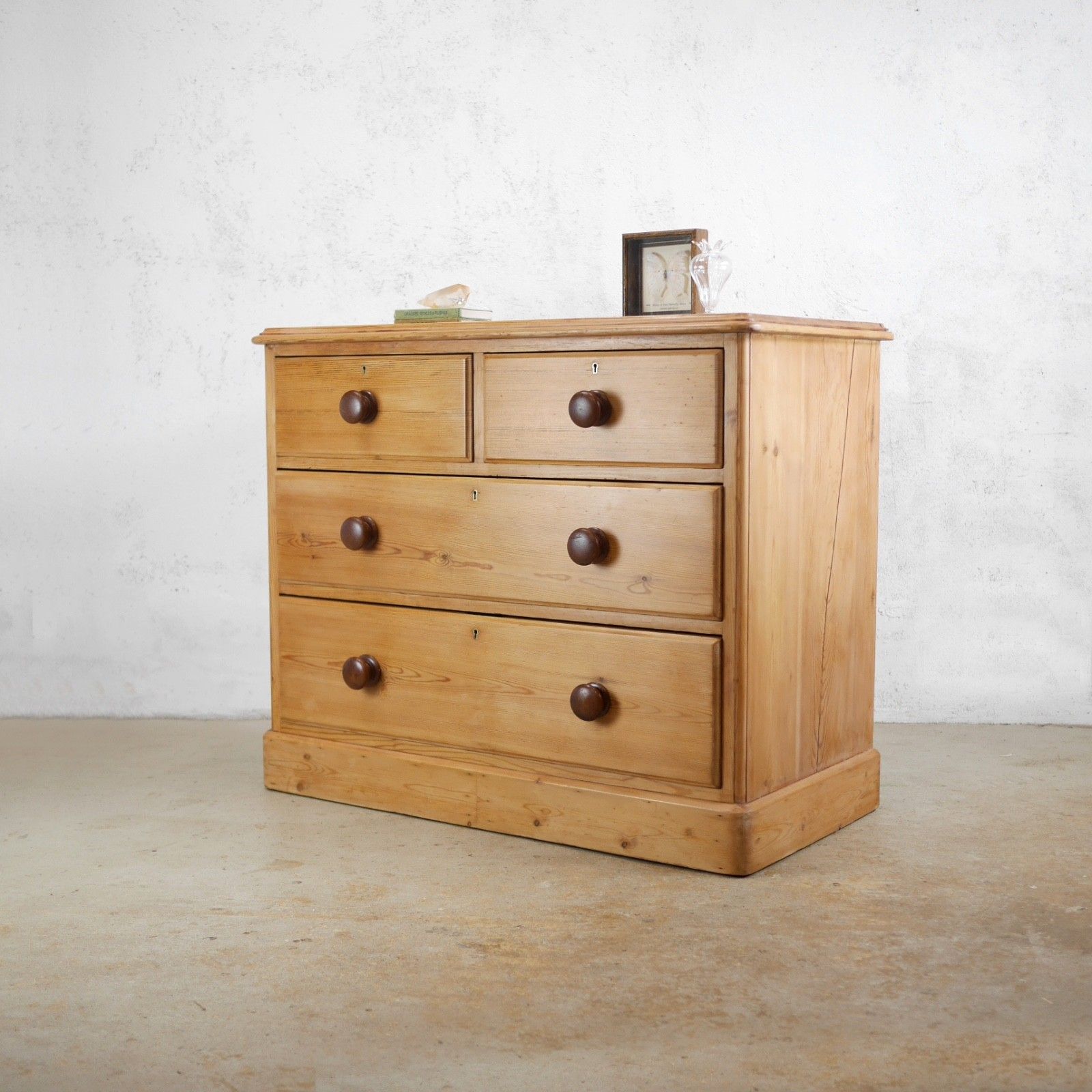 Antique 19th Century Victorian Stripped Pine Chest Of Drawers #103202 photo 495.0