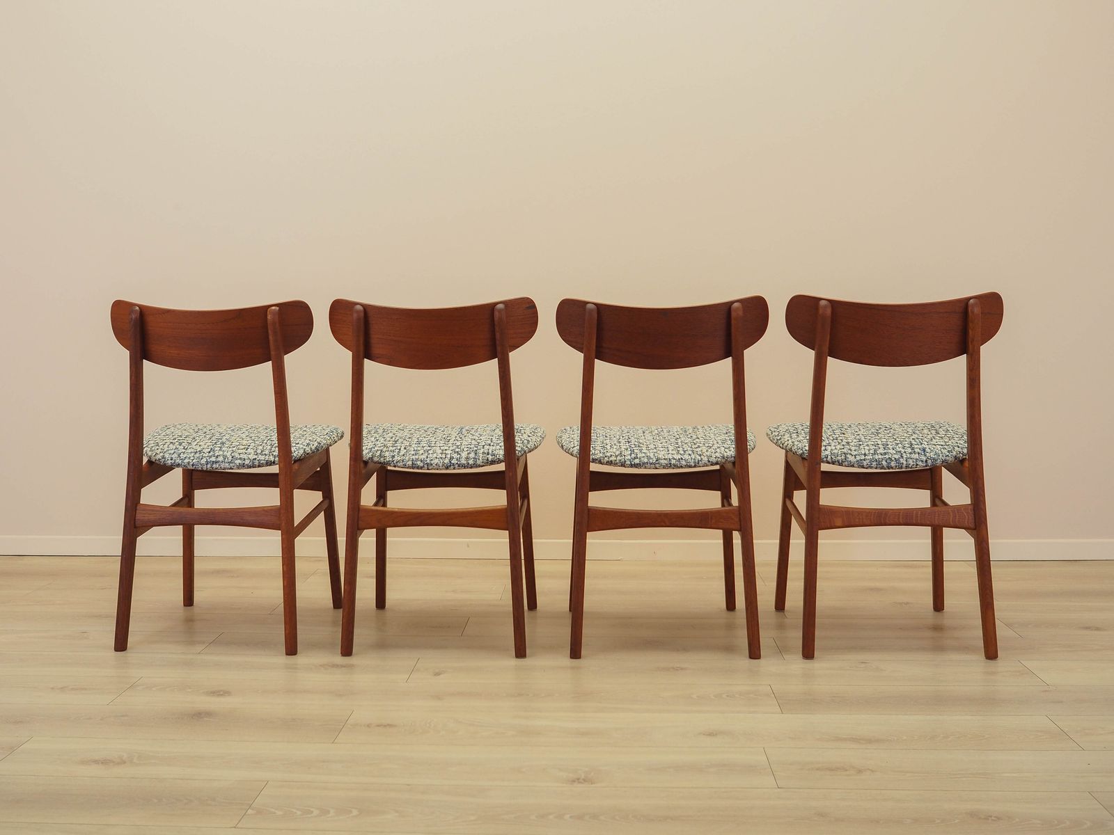 1759.0 Set van vier teakhouten stoelen, Deens design, jaren 1970, gemaakt in Denemarken photo