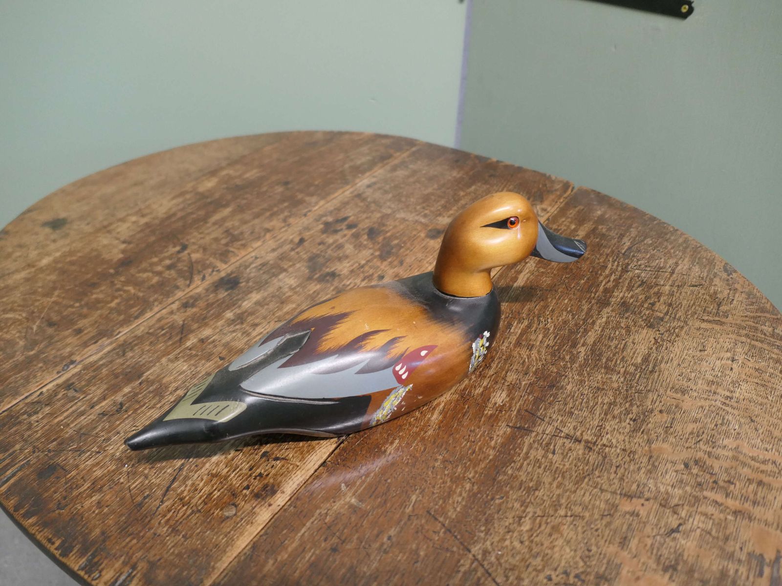 Superbly Painted And Chinese Decoy Duck This Is A Good 20th Century Ornamental Duck, photo Home Decor
