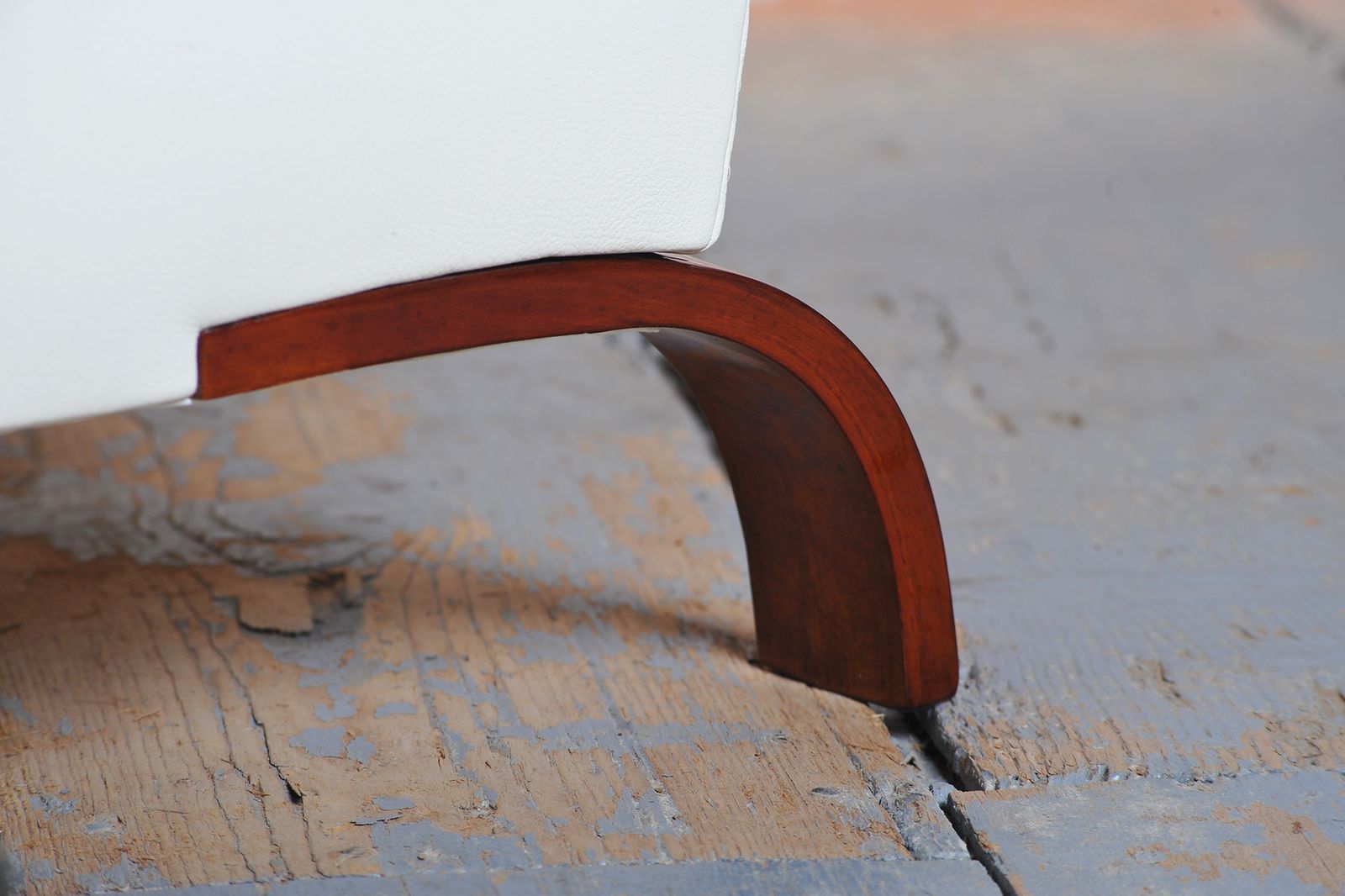 Restored Art Deco Armchair, Walnut, Leather, Revived Polish, Czech, 1930s photo Furniture