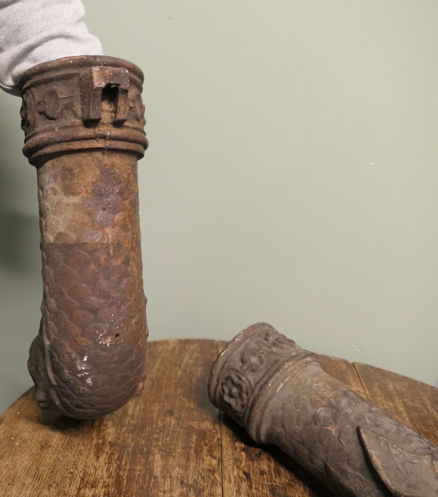 Decorative Cast Iron Dragon Drainpipe Spouts 2 Very Unusual Drainpipe Spouts photo vinterior