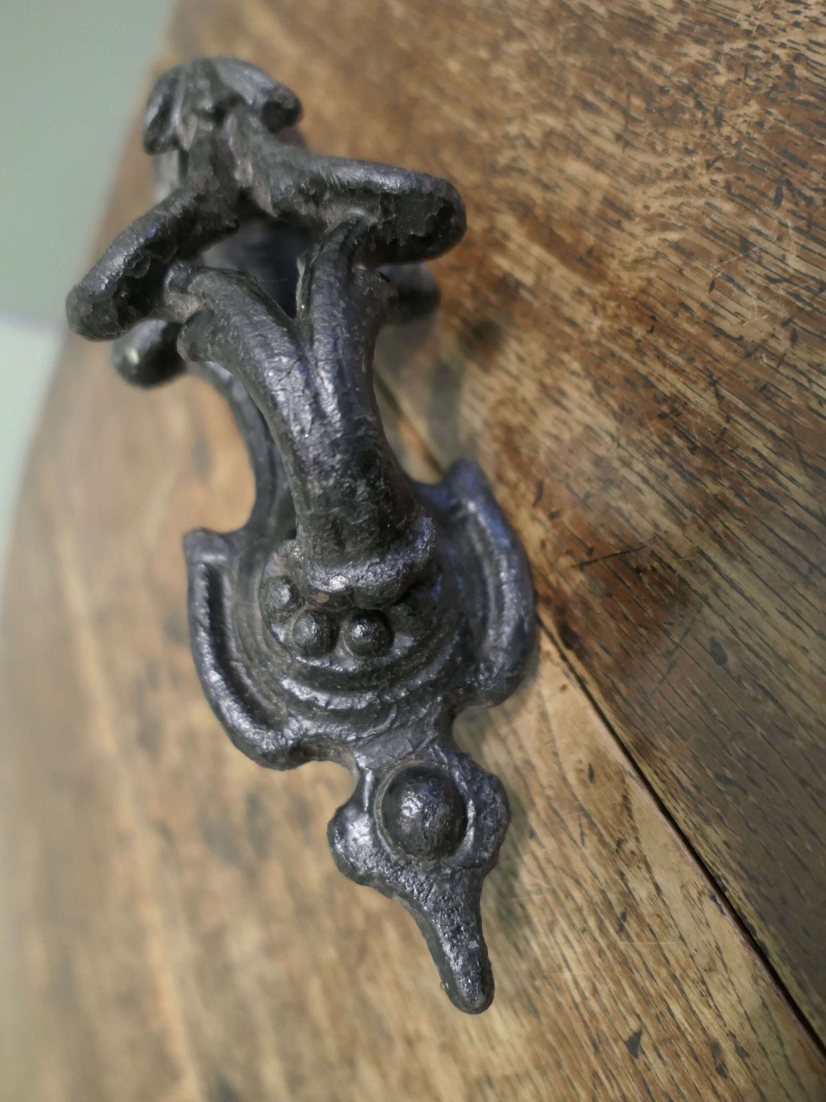 A Heavy Victorian Iron Door Knocker This Is A Classic Victorian Door Knocker photo furniture