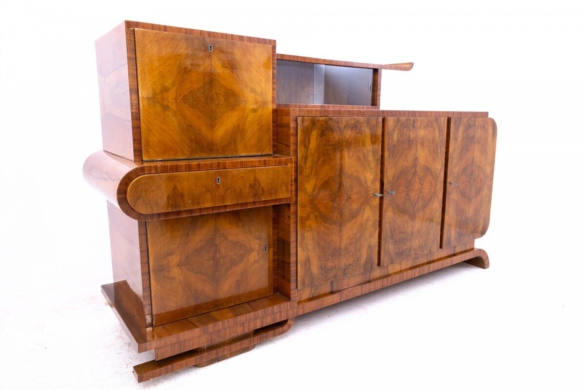 Interesting Art Deco Buffet, Poland, Circa 1930. photo 2954.0
