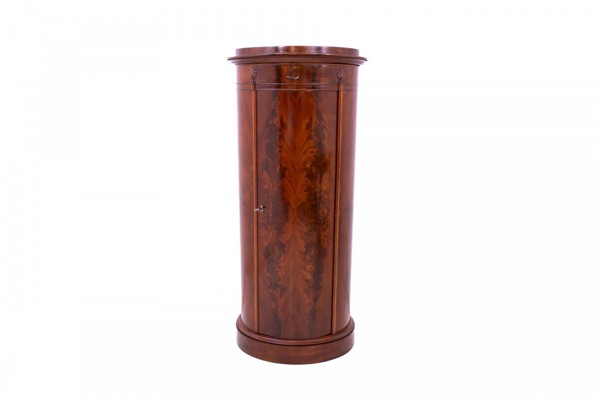 Interesting Biedermeier Pillar Chest Of Drawers, Northern Europe, Circa 1860. After Renovation. photo for sale