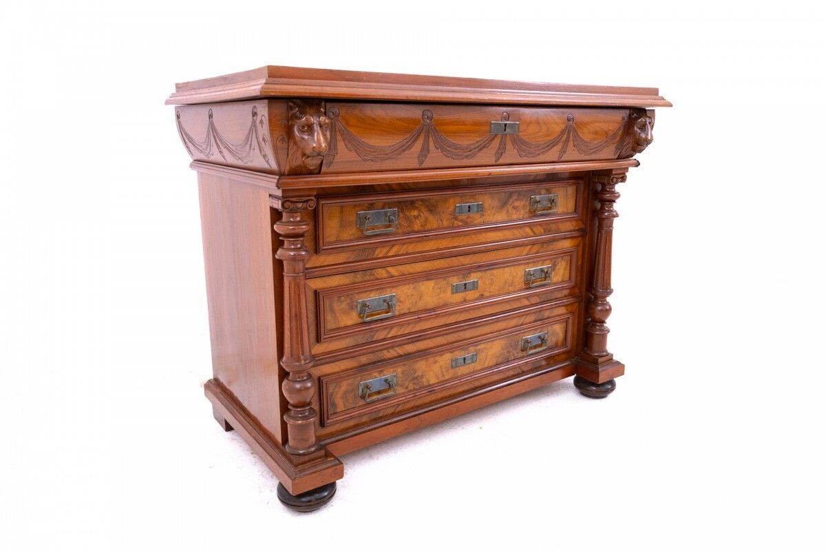 Antique Walnut Chest Of Drawers, Northern Europe, Circa 1900. photo 1464.0