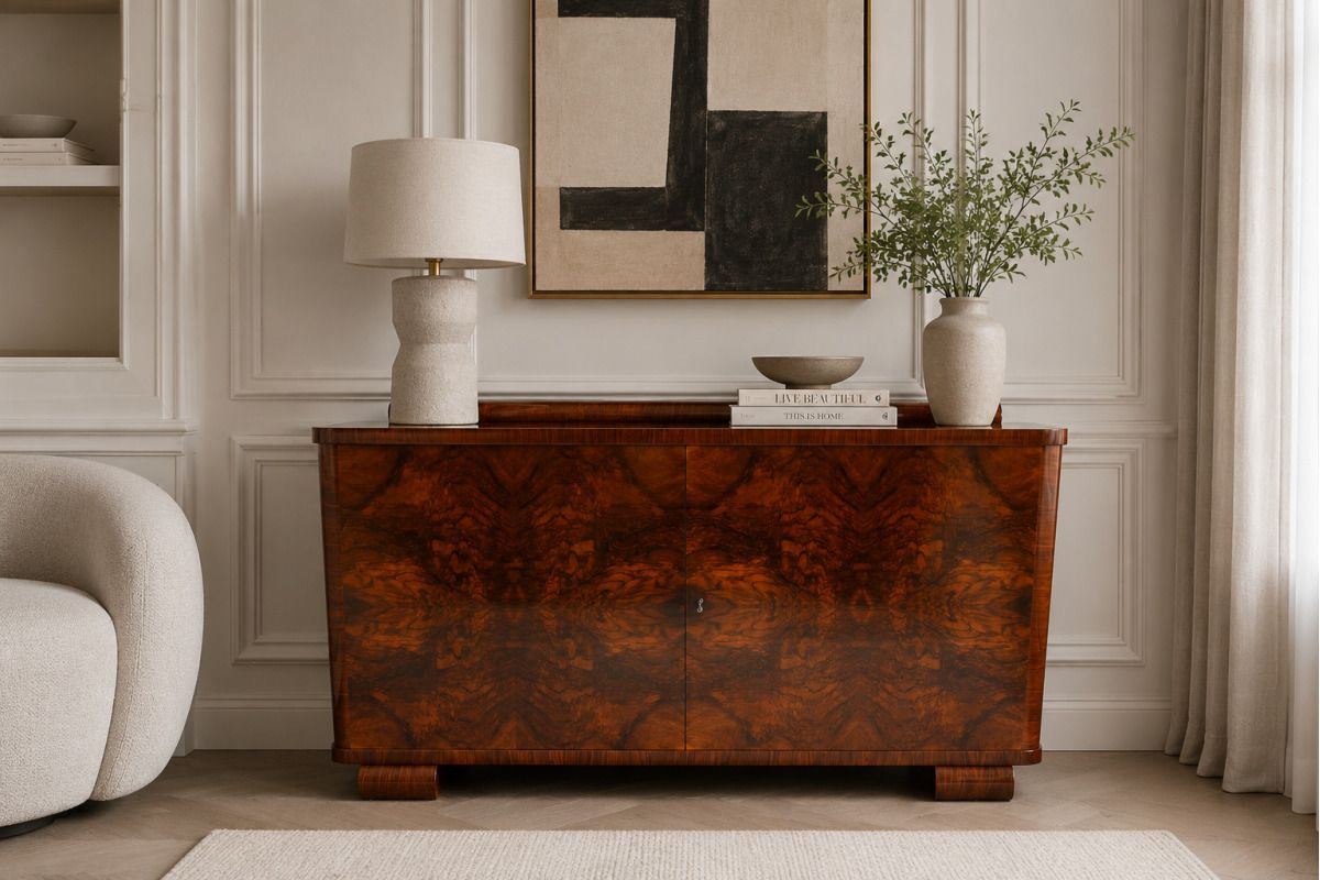 Art Deco Buffet, Poland, Circa 1930. After Renovation.