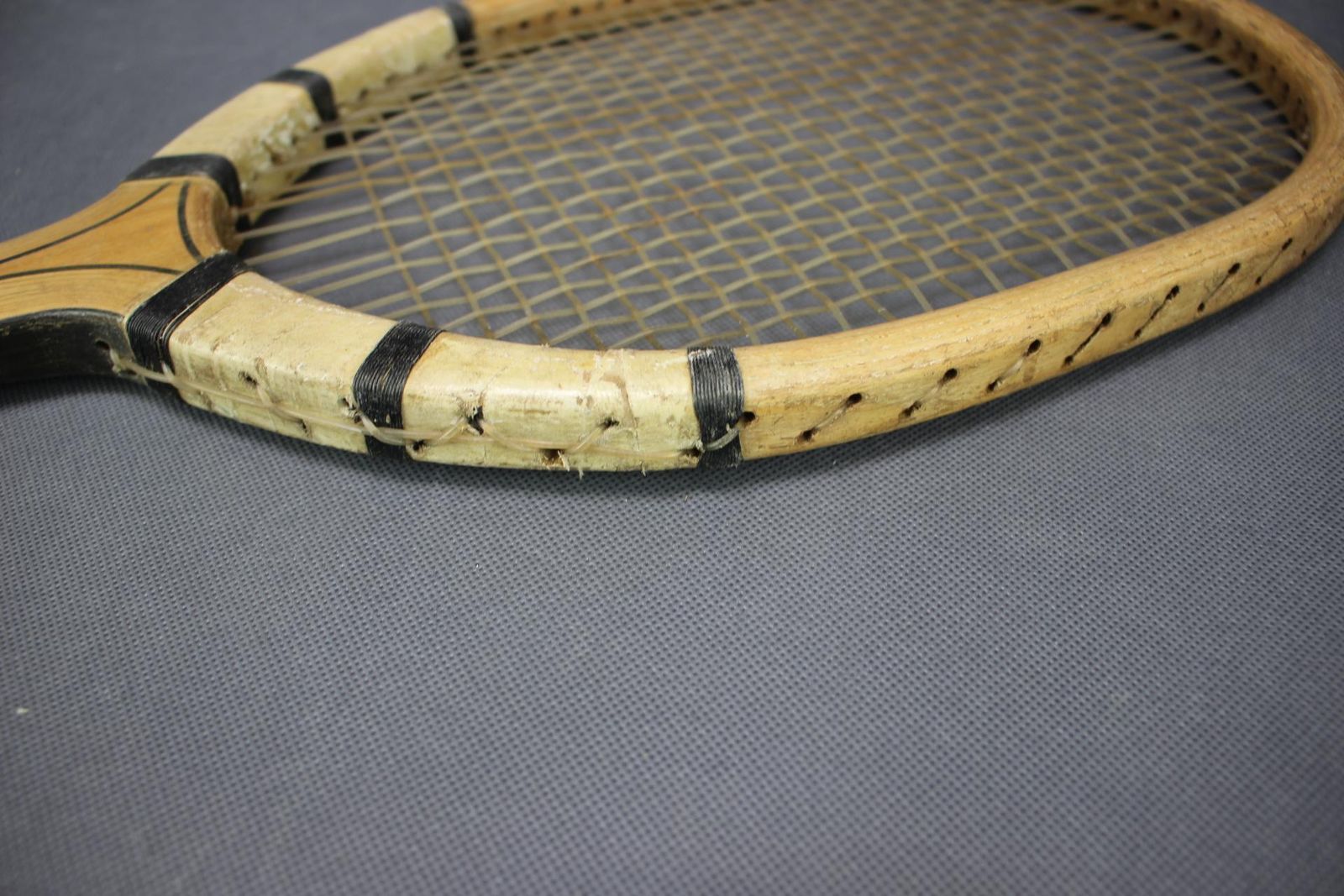 photo furniture French Prieur Paris Tennis Racket With Original Wooden Press, Circa 1930s–1950s