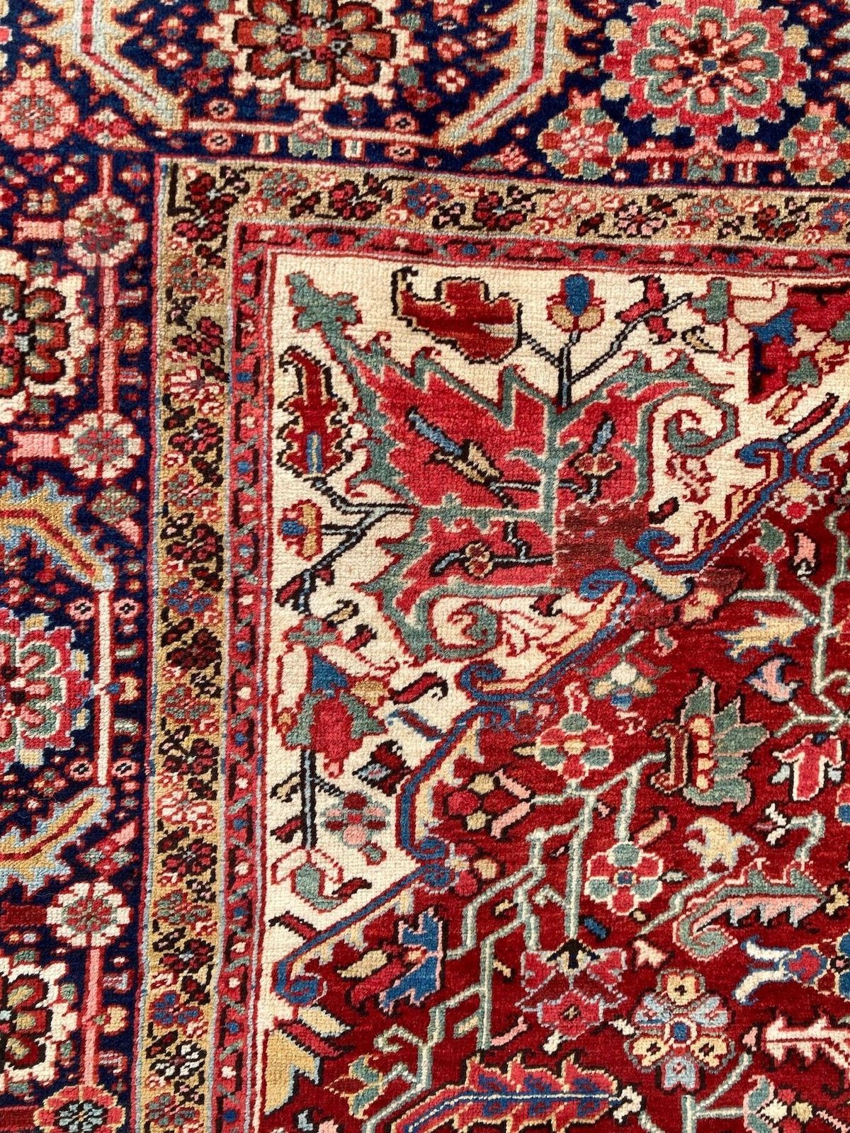 Textiel Antiek Heriz tapijt 3,58 m x 2,27 m photo