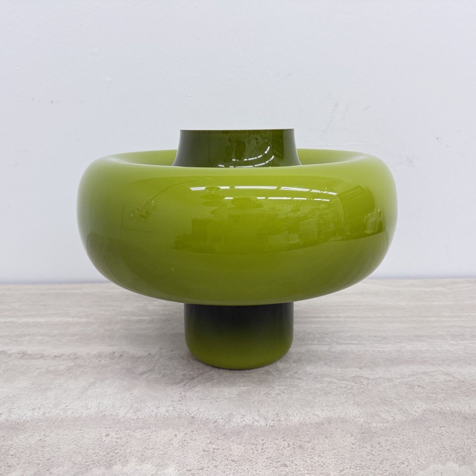 photo buy Mid Century Design Groene Glazen Zweedse Tafellamp, Jaren 1970