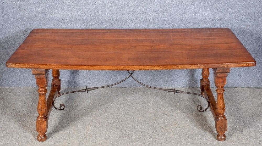 Spanish Style Refectory Dining Table photo vinterior