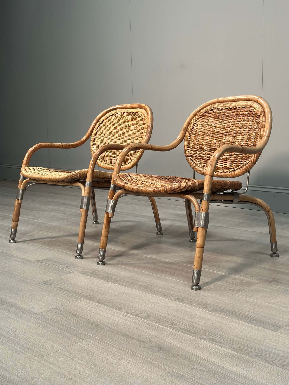 Vintage Ikea Wicker Chairs Designed By Mats Theselius For 'Ps Edition’