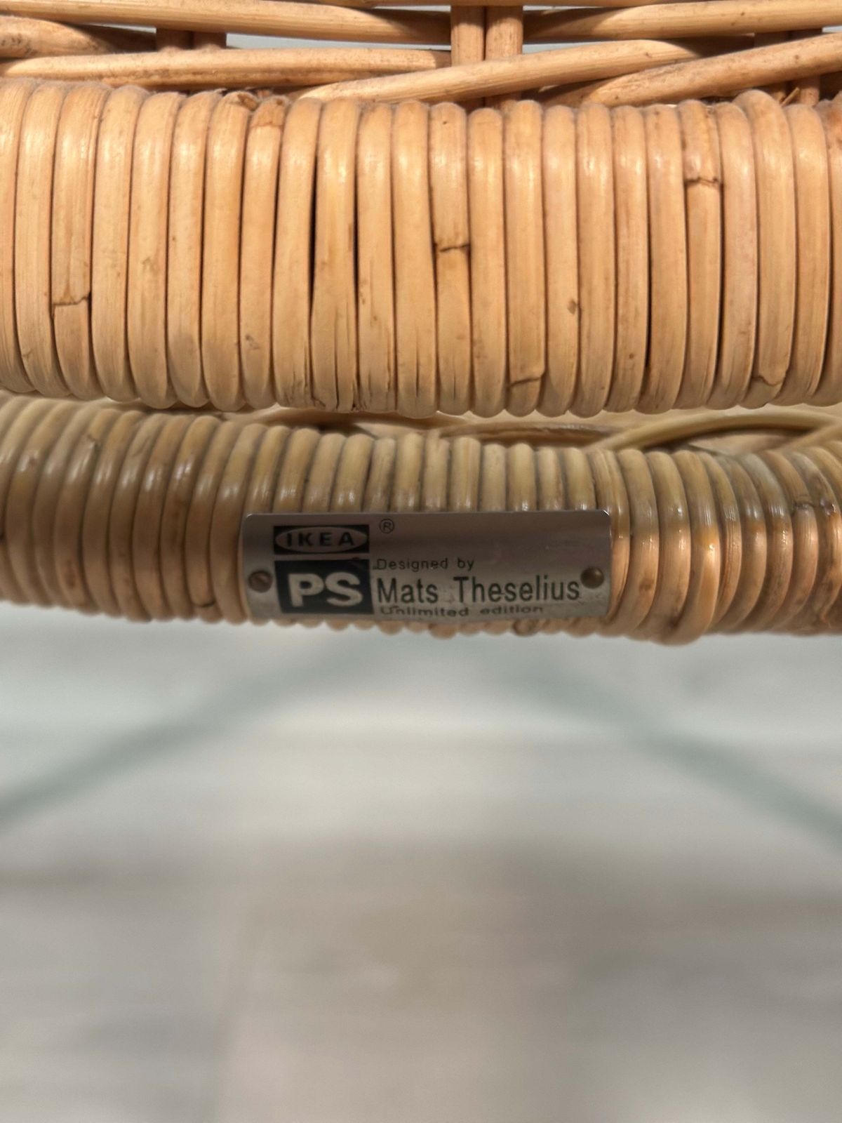 Furniture Vintage Ikea Wicker Chairs Designed By Mats Theselius For 'Ps Edition’ photo