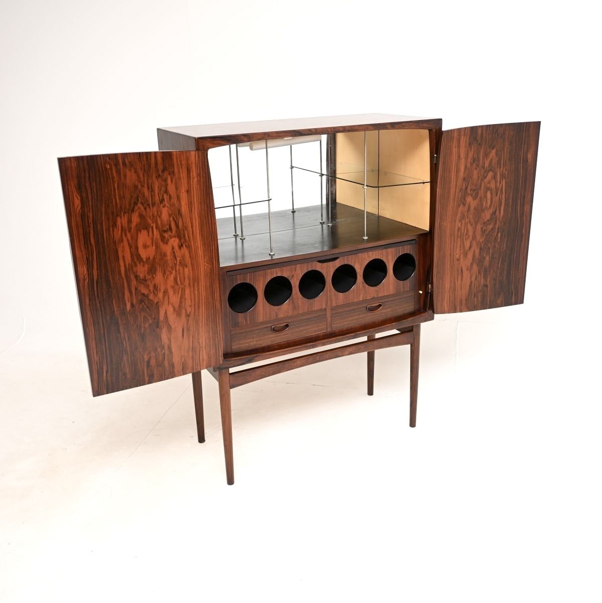 Vintage Scandinavian Rosewood ‘Bacchus’ Drinks Cabinet By Torbjorn Afdal photo furniture