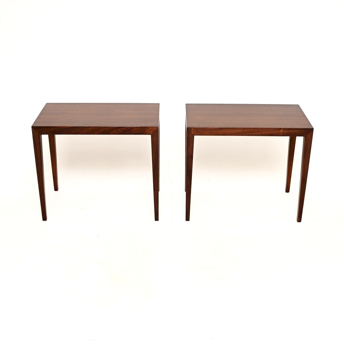 Pair Of Danish Vintage Rosewood Side Tables By Severin Hansen For Haslev photo furniture