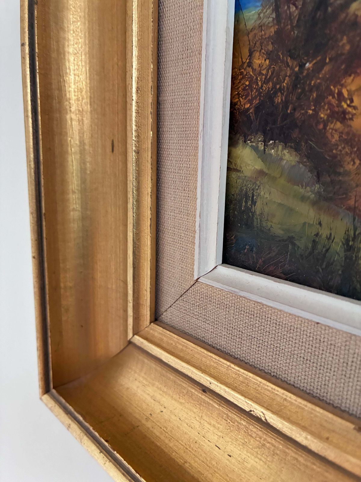 Vintage landschap – olieverfschilderij photo furniture