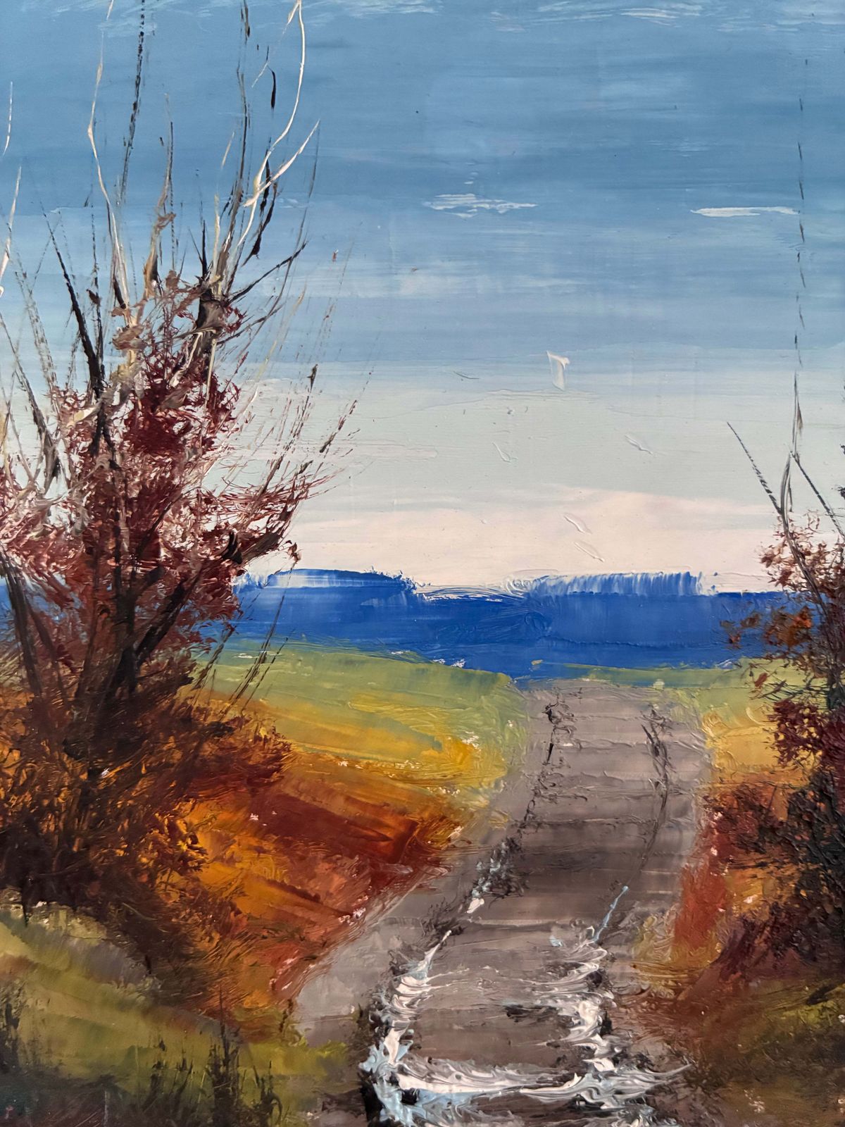 Vintage landschap – olieverfschilderij photo 365.0