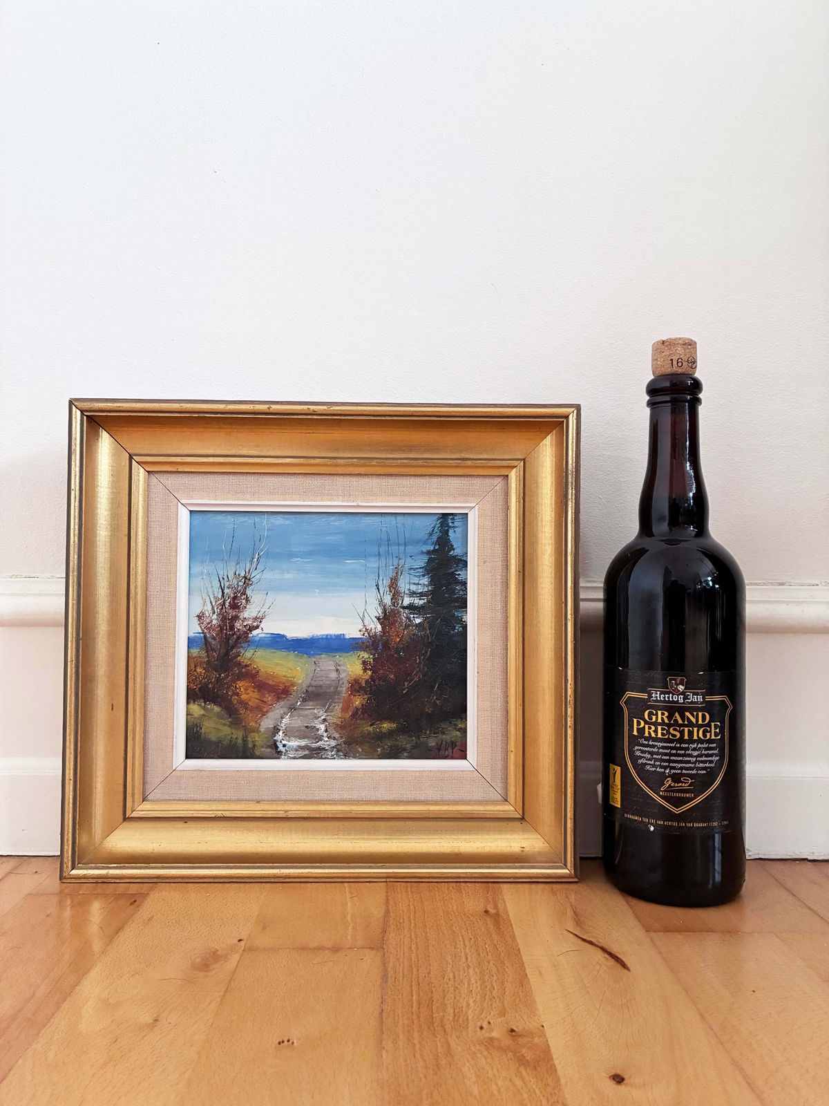 photo for sale Peinture de paysage vintage à l'huile