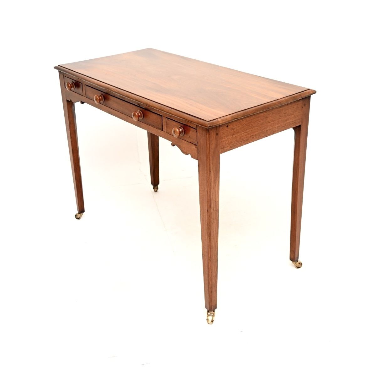 photo furniture Antique Georgian Period Mahogany Writing / Games Table