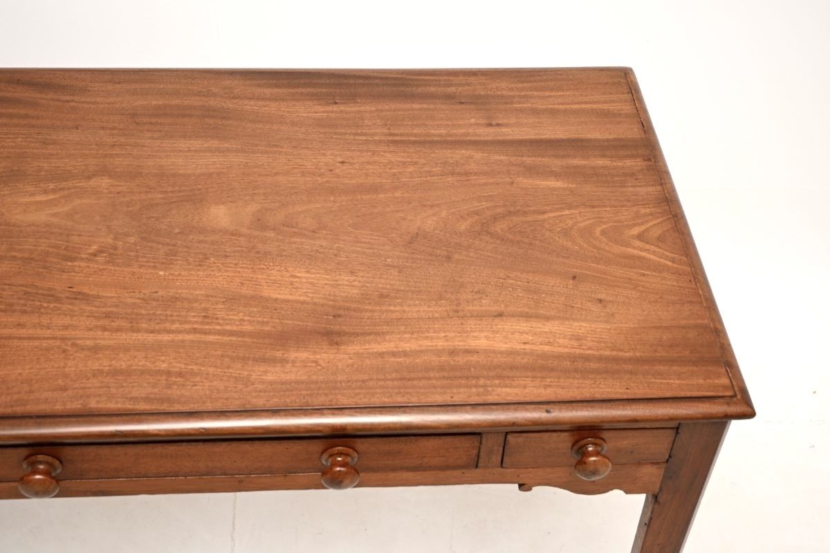 photo vinterior Antique Georgian Period Mahogany Writing / Games Table
