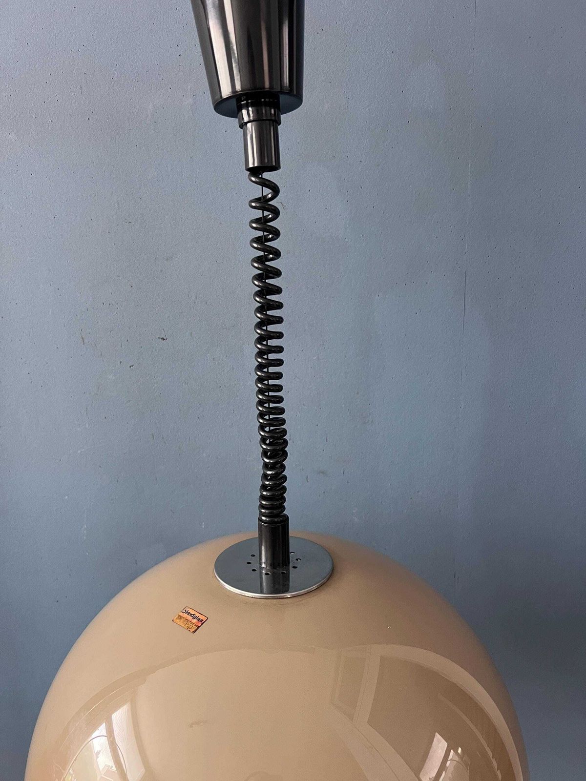 photo for sale Vintage Dijkstra Space Age Mushroom Hanglamp, Mid Century Modern Plafondlamp