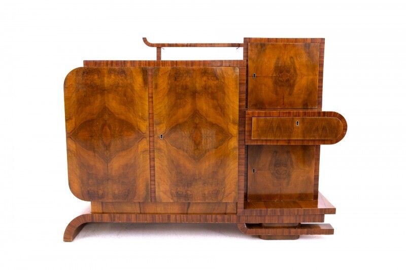 Unique Art Deco Chest Of Drawers, Poland, Circa 1930. photo Furniture