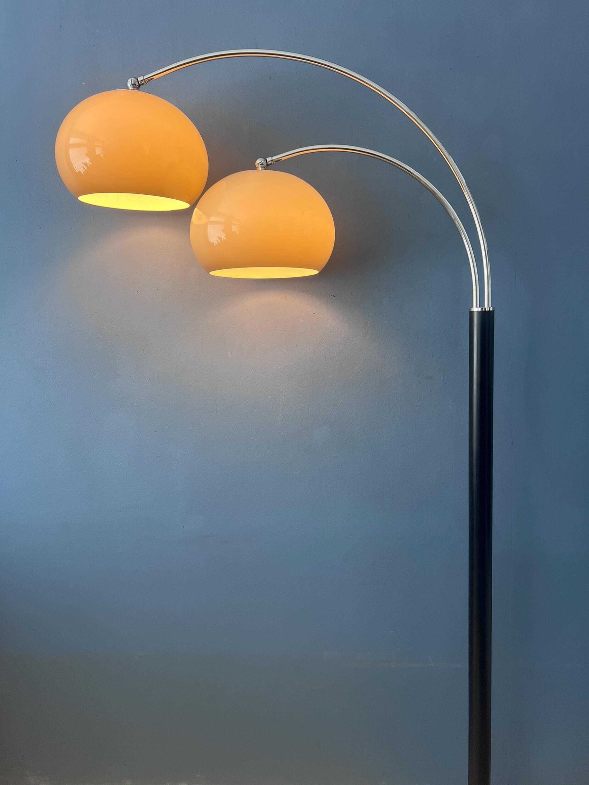 Mid Century Dijkstra Double Arc Mushroom Floor Lamp