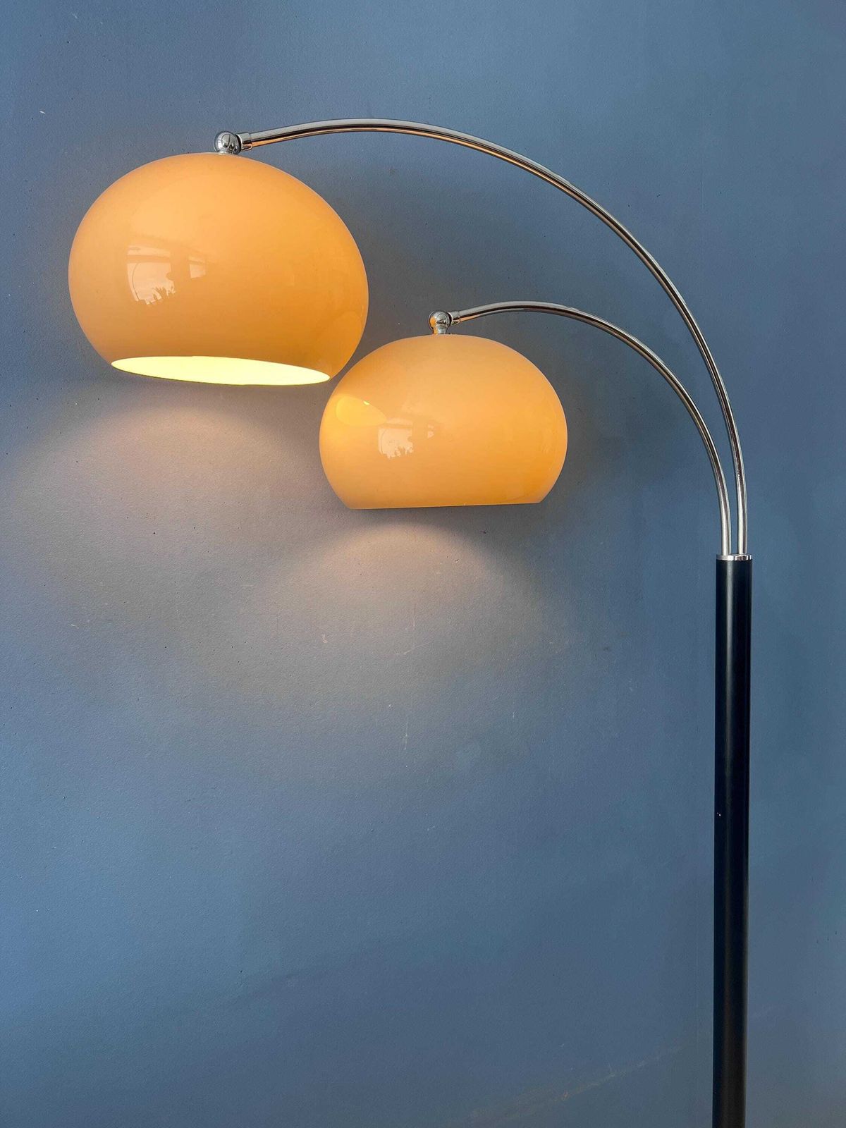 Mid Century Dijkstra Double Arc Mushroom Floor Lamp photo Lighting