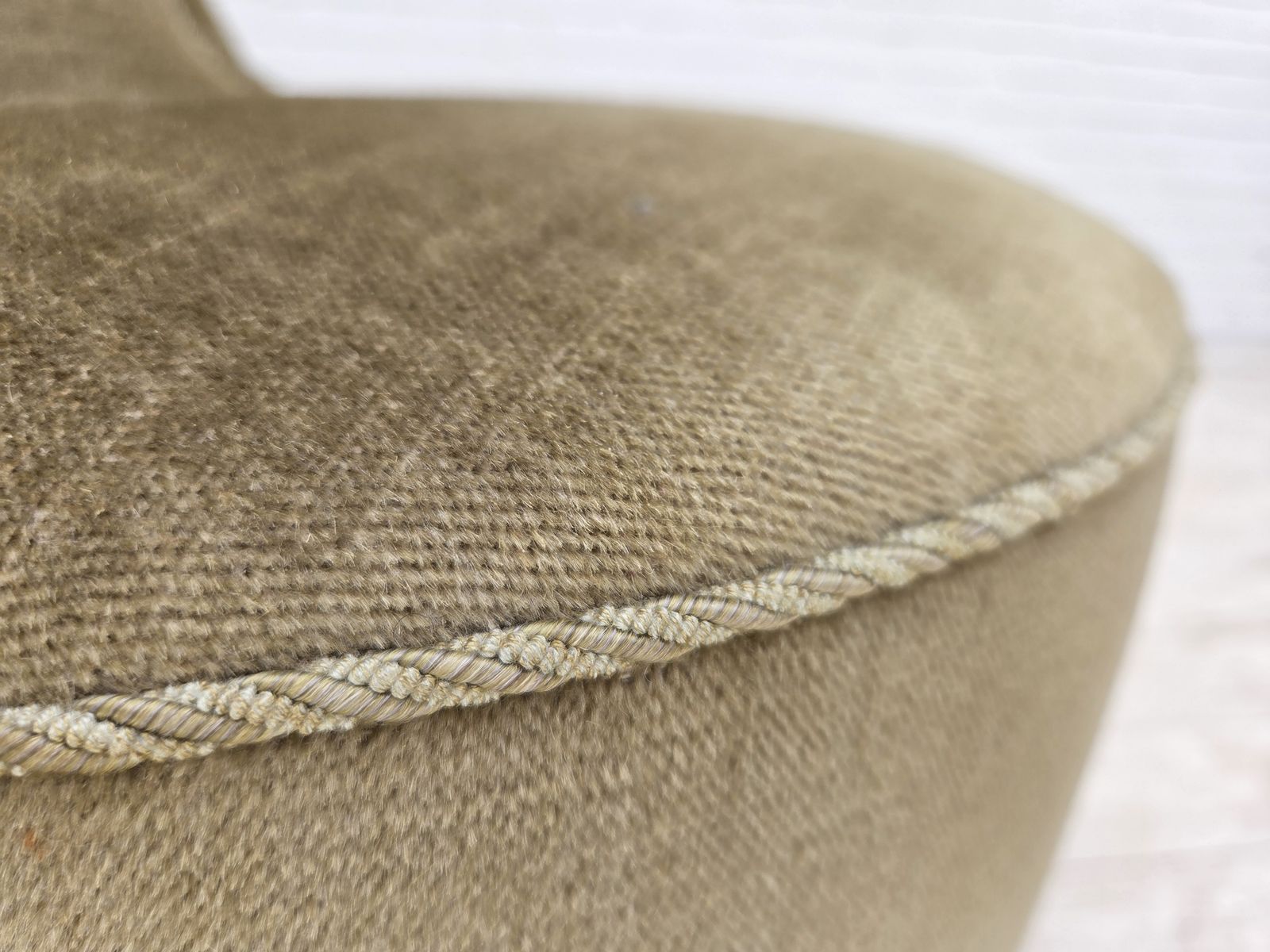 1960s, Danish Easy Chair, Original Green Furniture Velour. photo 750.0
