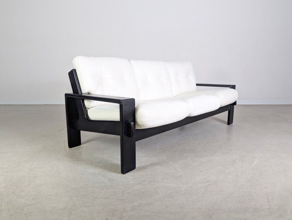 Original Asko Finland Sofa Couch Esko Pajamaes Three Seater Leather photo Furniture
