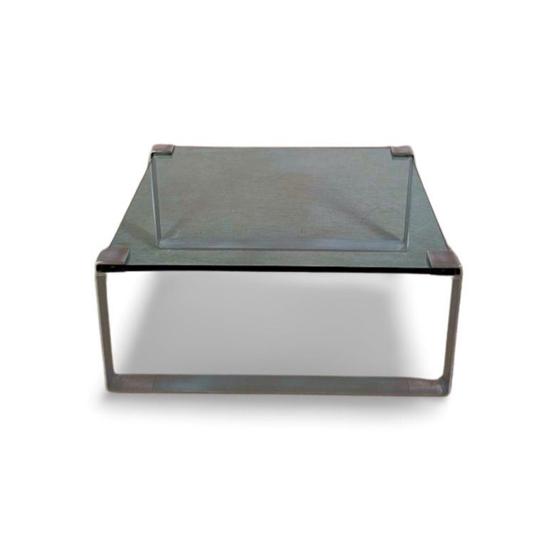 Peter Draenert Classic Coffee Table 1022 Square Glass Table
