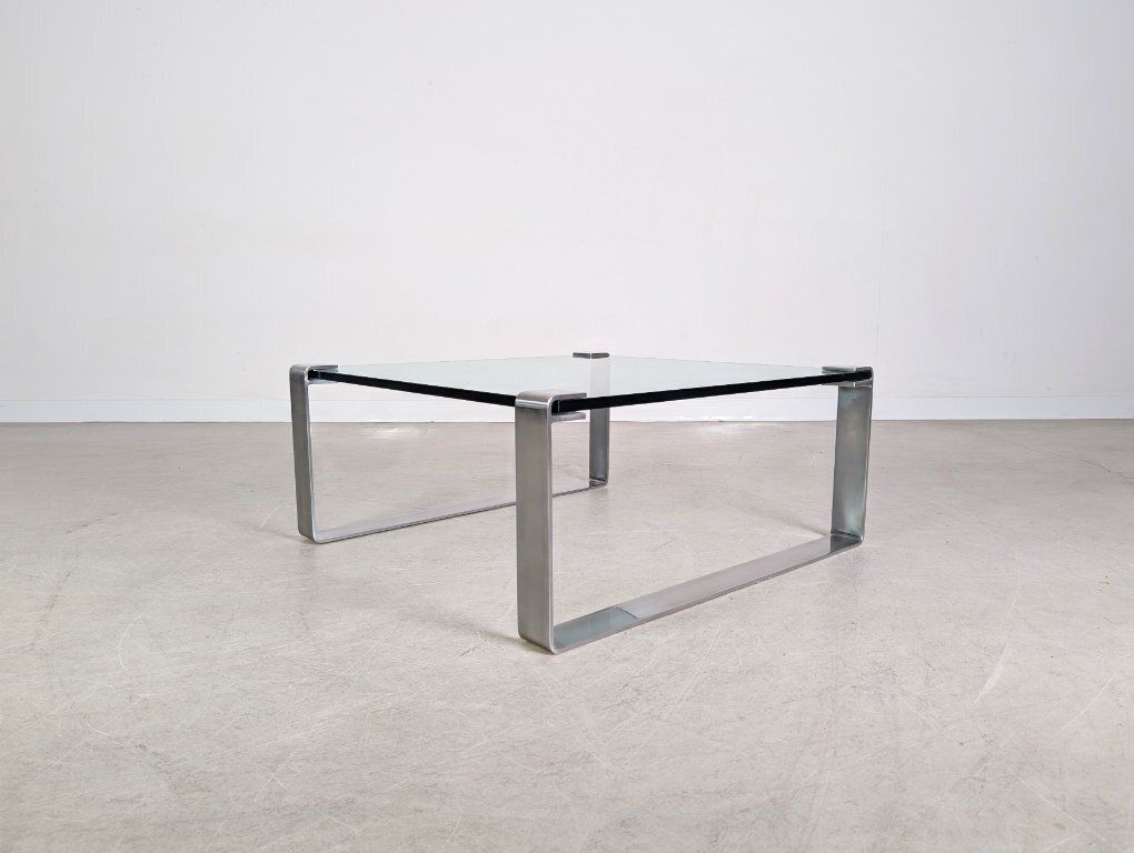 Peter Draenert Classic Coffee Table 1022 Square Glass Table photo 1541.0