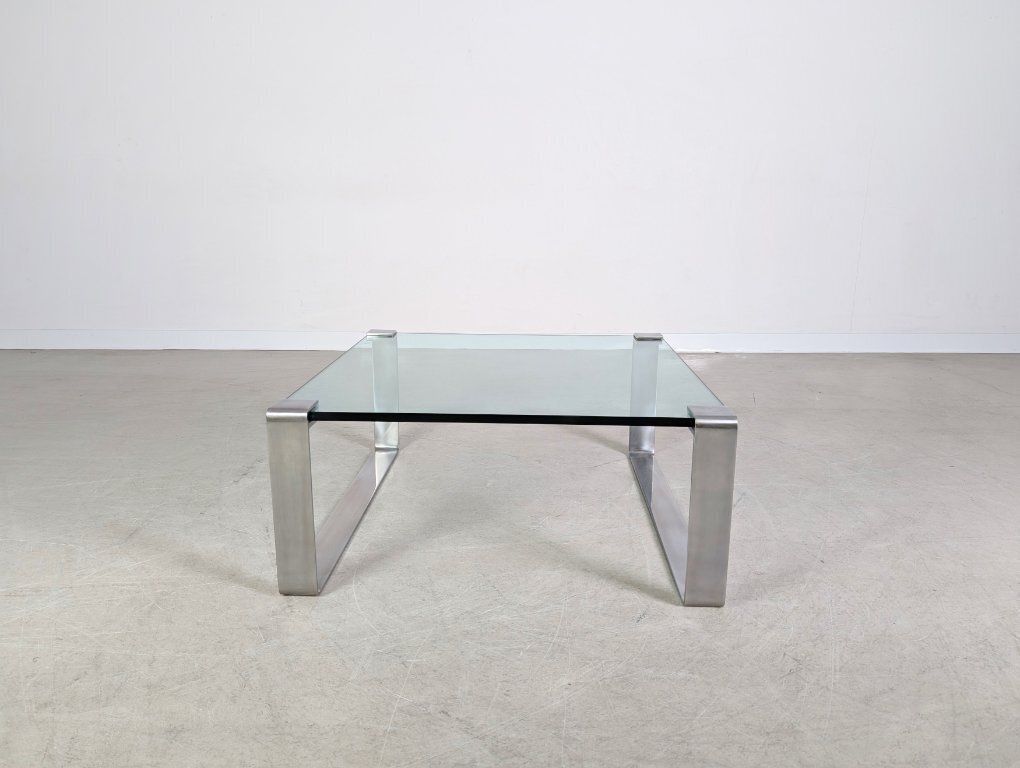 Peter Draenert Classic Coffee Table 1022 Square Glass Table photo buy
