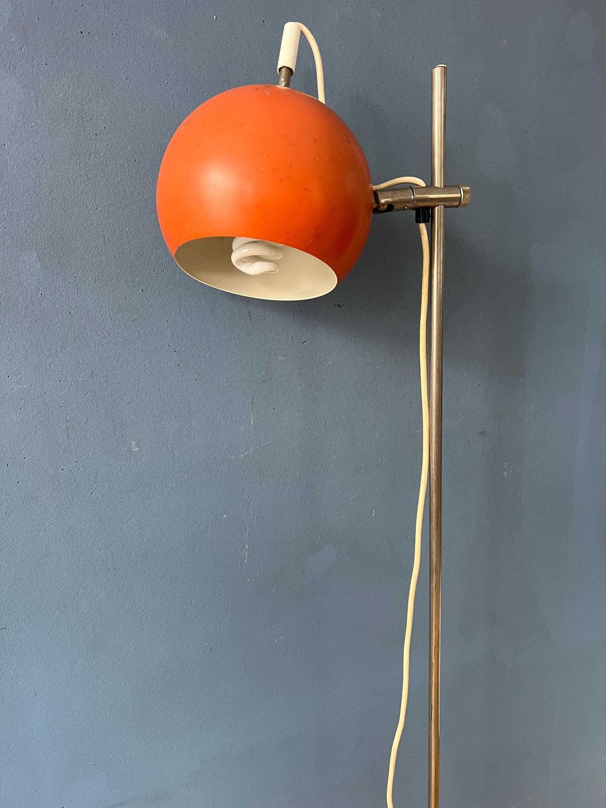 Lighting Mid Century Orange Eyeball Floor Lamp photo
