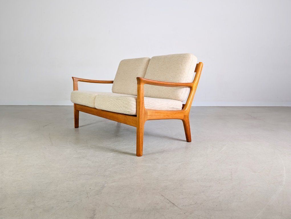 Two Seater Sofa Couch France & Søn Ole Wanscher Senator Teak photo vinterior