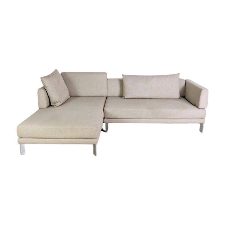 Original Rolf Benz Sento Sofa Design Couch Corner Sofa Grey Fabric