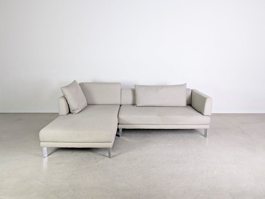 Original Rolf Benz Sento Sofa Design Couch Corner Sofa Grey Fabric photo furniture