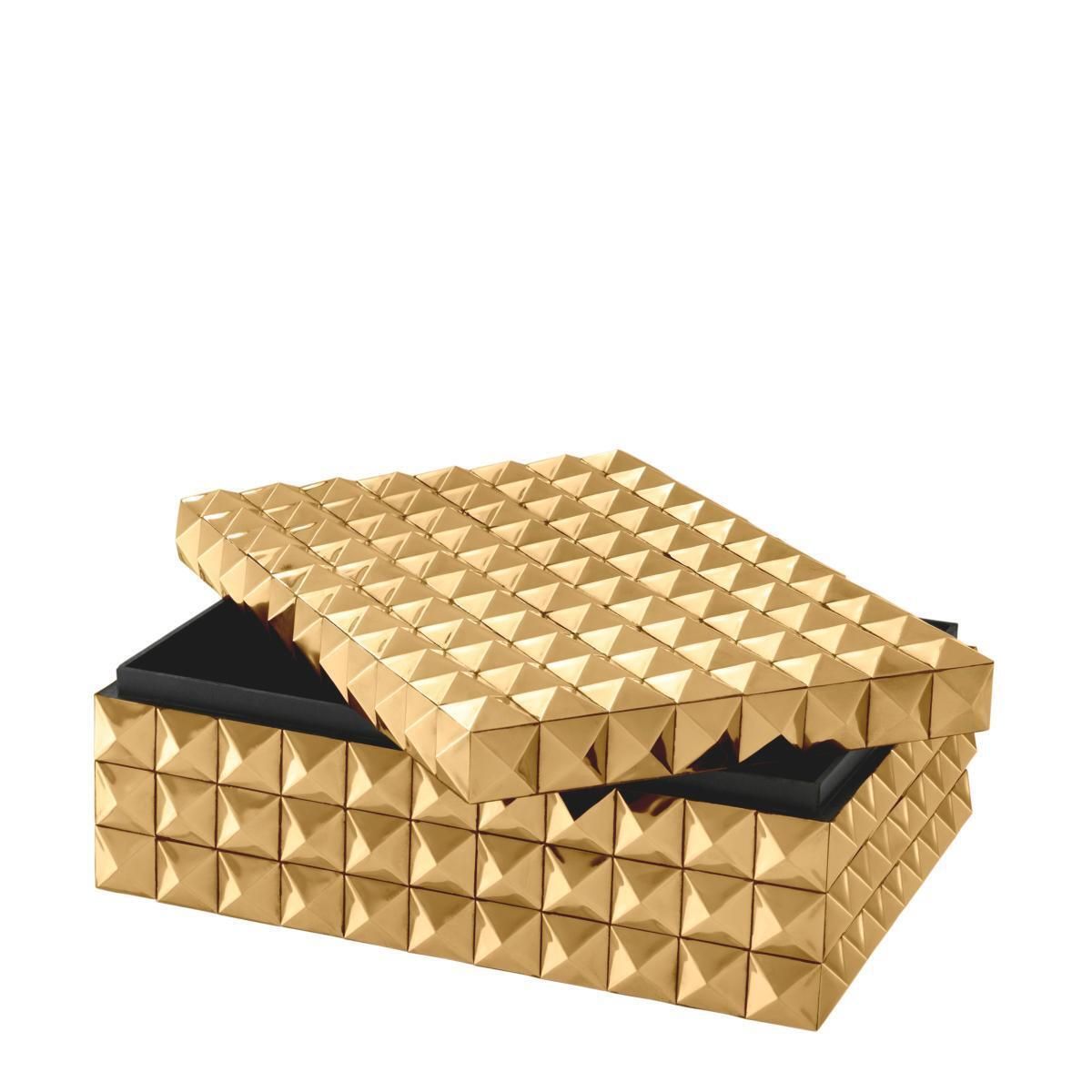 Gold Finish Decorative Box With Designer Style photo for sale